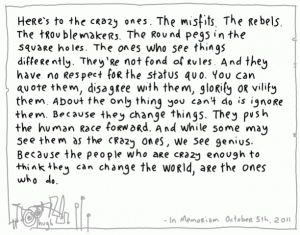 'In Memoriam - Steve Jobs'