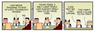 dilbert-on-training